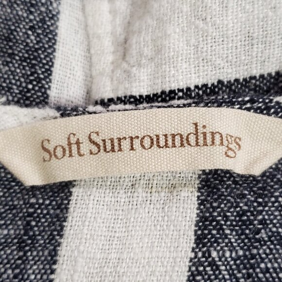 Soft Surroundings Women Cold Shoulder Sunset Tunic Size 1X Striped Beach Coastal - Picture 4 of 11